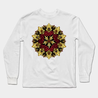 Gold Greek ornament Meander Long Sleeve T-Shirt